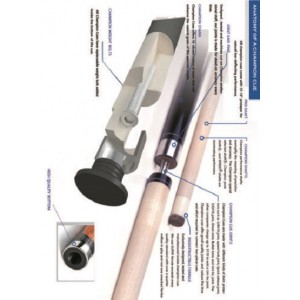 Champion constellation Billiard pool cue-Uniloc,56", 11.75,12.5mm, 12.75mm, 13mm